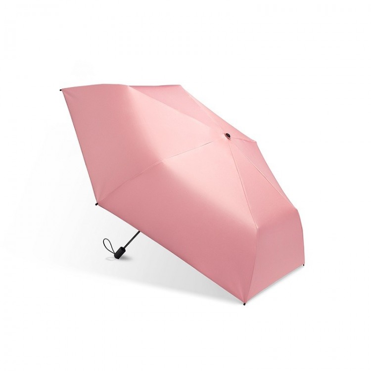 蕉下雨伞女士款 蕉下三折小黑伞 水柿粉色