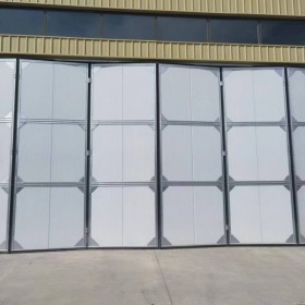 工业折叠门 物流仓储保温彩钢板多扇大门 电动开启厂房大门