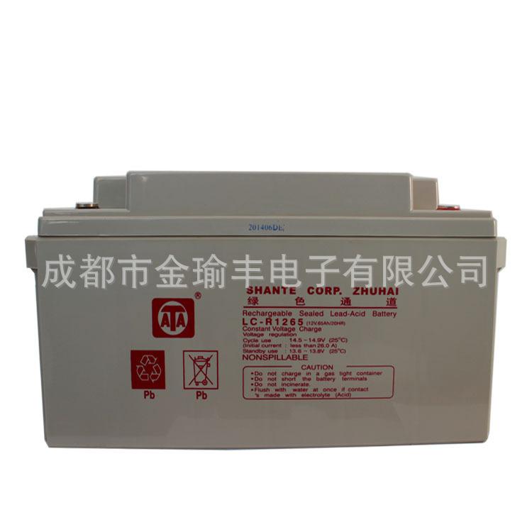 UPS专用蓄电池 ATA电池 12V65AH 胶体电池（厂家批发）