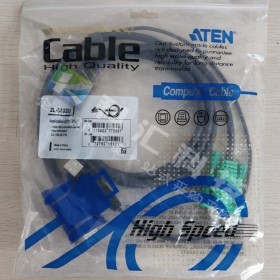ATEN 宏正 四川总代理 2L-5202U USB接口 切换器连接线+3in1SPHD 提供HDB及USB信号 电脑端连接头 1.8米