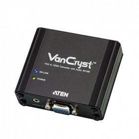 ATEN 宏正 四川成都 KVM分销服务商 VC180 VGA转HDMI 支持音频 影音转换器 VC180-AT-Z