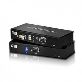 ATEN 宏正 四川KVM 服务分销商 CE602 USB DVI Cat 5 KVM信号延长器 音频 支持宽屏幕 热插拔 CE602-AT-Z