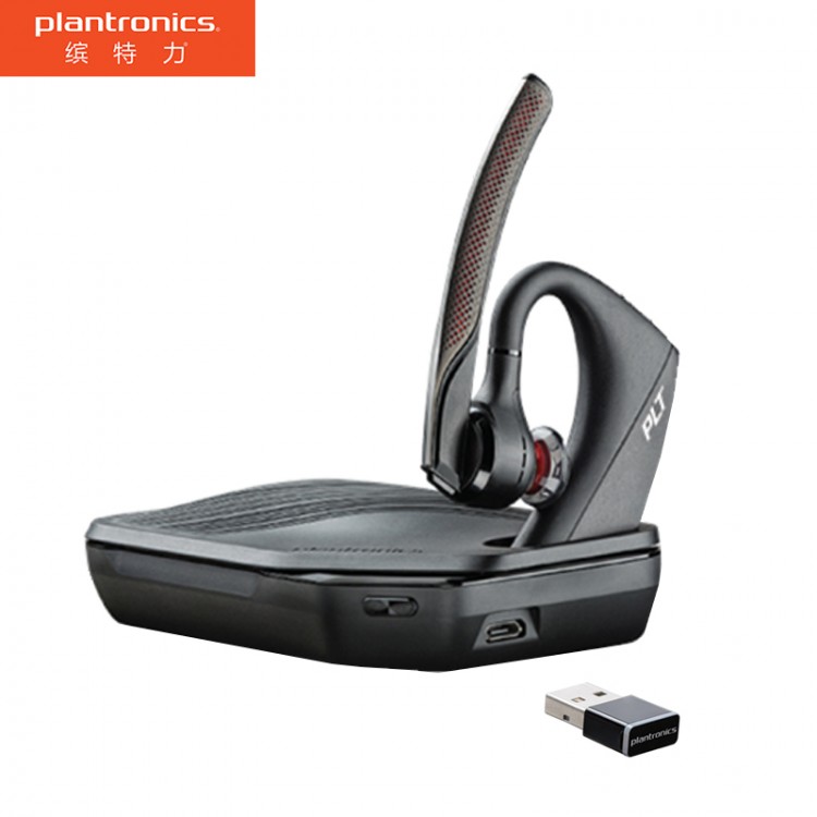 缤特力（Plantronics）Voyager 5200UC 单耳商务蓝牙耳机 降噪蓝牙耳麦 电脑+手机通话