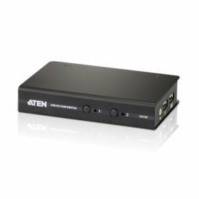 ATEN 宏正 CS72D 2端口USB DVI KVM多电脑视频切换器 按键热键切换 2端口單通道DVI桌上型KVM(需订货)