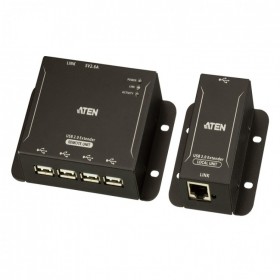 ATEN 宏正 四川总代理 UCE3250 4端口USB 2.0 CAT 5延长器(50米)