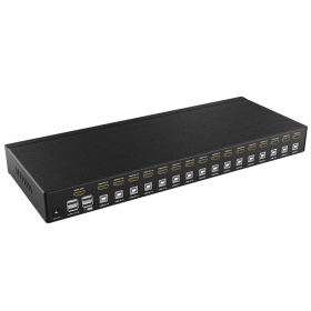 迈拓维矩 MT-1601HK 高清KVM切换器16进1出HDMI电脑笔记本监控录像机服务器usb键盘鼠标共享器显示器投影切屏器