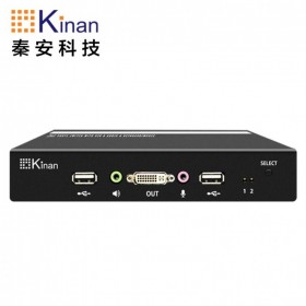 秦安Kinan 四川成都 总代理 KVM切换器 2口4K高清HDMI/DP/DVI/VGA二进一出电脑显示器打印机切换 DP接口4K@60（DPU102) 配线