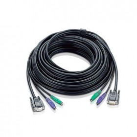 ATEN 宏正 四川成都KVM 总代理  2L-1030P PS/2接口切换器连接线  30米线缆 提供HDB及PS/2信号接口