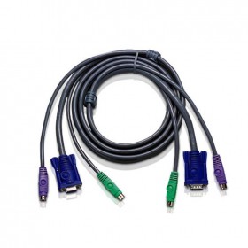 ATEN 宏正 四川成都 KVM服务分销商  2L-1003P HDB PS/2接口切换器线缆 KVM切换器线缆 3米 2L-1003P/C