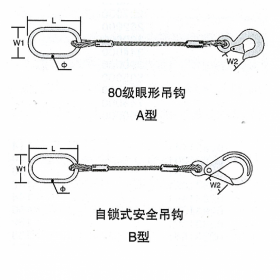 德国可定制非标加工高强度钢丝绳三腿成套吊索具压制1770级