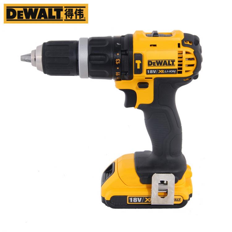 得伟DEWALT 18V锂电冲击钻充电钻电起子多功能调速手枪钻DCD785