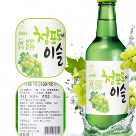 韩国烧酒 清酒20.1度真露竹炭酒360ml*20 整箱批发