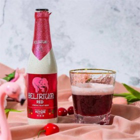 粉象（Delirium）给劲樱桃啤酒 组合装 330ml*24瓶 精酿啤酒