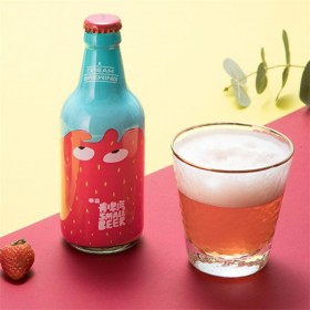 微醺 梦想酿造草莓有啤汽水果精酿啤酒 果味啤酒 24瓶整箱装320ml/瓶