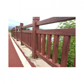水泥仿木栏杆  景区桥梁河道GRC混凝土护栏