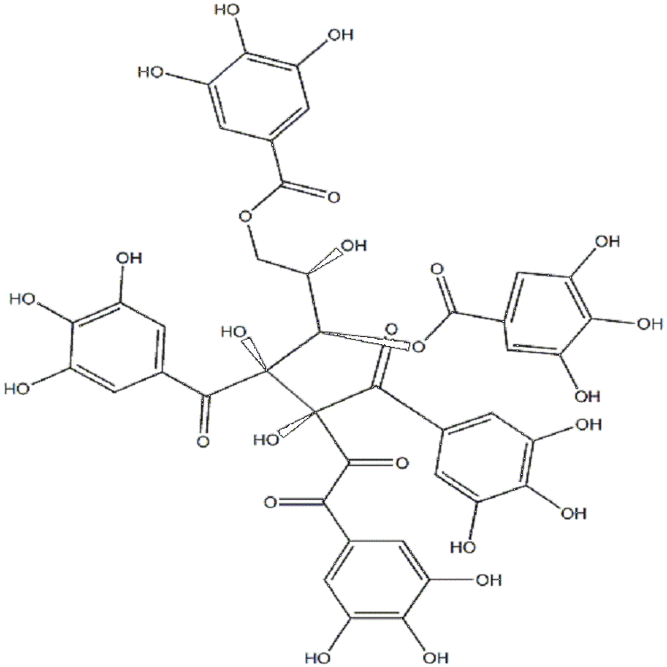 麦德生1,3,6-三-O-没食子酰葡萄糖  C27H24O18 中药对照品标准品