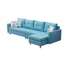 北欧风现代简约客厅可折叠沙发床小户型抽拉式储物沙发现代多功能坐卧两用伸缩床
