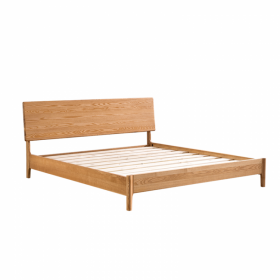 日式1.5米1.8米实木床白蜡木双人床卧室家具北欧现代简约