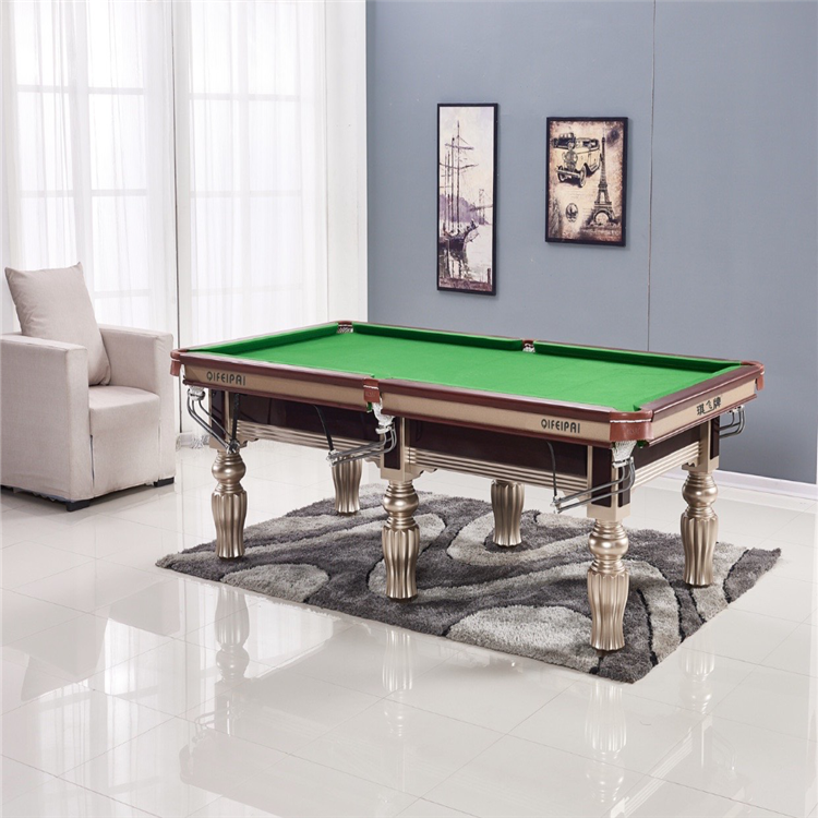 台球桌标准型商用桌球台家用成人室内球房中式美式钢库青石板