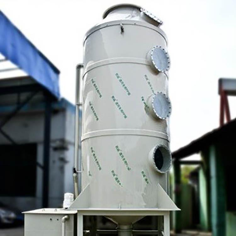 PP喷淋塔 工业有机废气处理 离子交换柱 定制生产聚丙烯PP洗涤塔