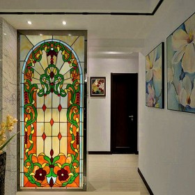重庆厂家定制生产钢化教堂艺术玻璃