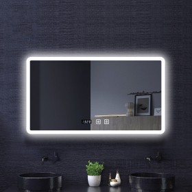 智能浴室镜led镜子挂墙式卫生间带灯防雾镜触摸屏洗手台卫浴方镜