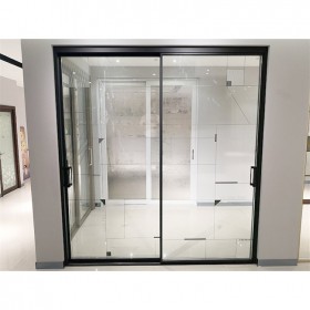 明珠艺术家装工装玻璃电动感应门玻璃高温耐热门窗定制上门安装