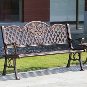 铁艺材质公园椅  户外街道铁艺椅 可定制街道公园小区常用椅子 可定制尺寸 可批发