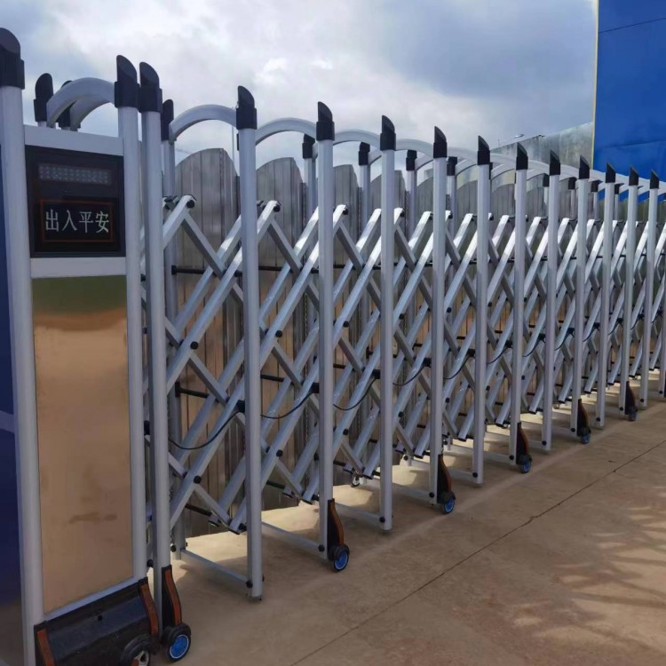 宇波-电动伸缩门厂家安装 工地厂房学校家用工厂自动收缩门