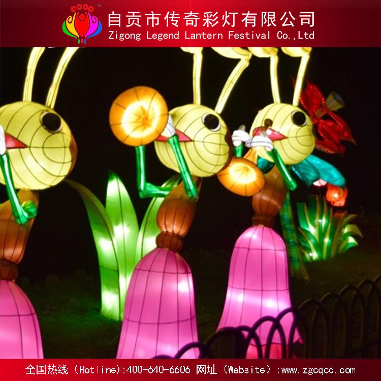 来图定制各类大型中秋国庆春节元宵花灯动物主题织布灯展
