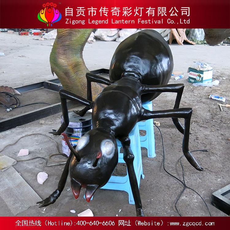 仿真昆虫模型黑蚂蚁玩具场景美陈摆件