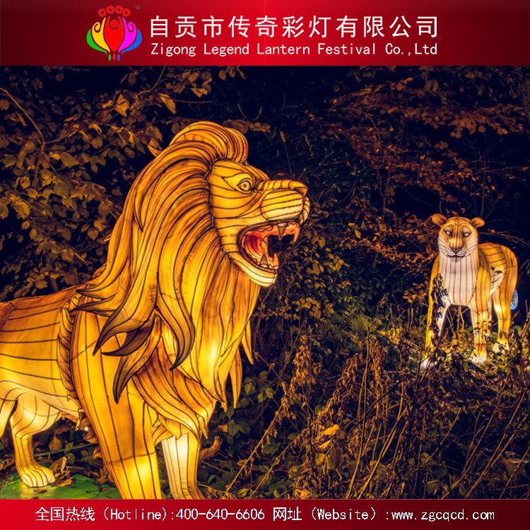 2022年虎年迎春灯展 节日彩灯 自贡灯会来图定制 设计各类动物灯