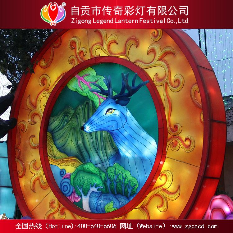 设计制作卡通主题类春节灯会户外元宵节动物灯