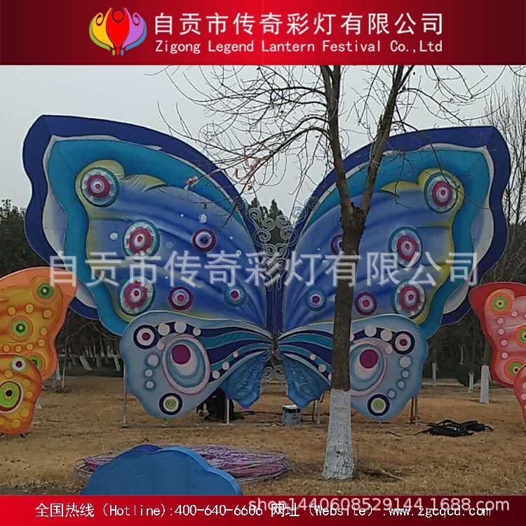 自贡大型彩灯制作企业春节民间纯手工艺精品蝴蝶花灯