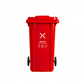 户外环卫带盖商用垃圾桶240L分类大号加厚室外小区脚踏餐厨垃圾桶