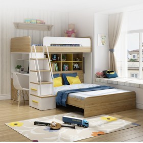 多功能高低床组合子母床现代双层交错式上下床小户型儿童床