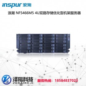 浪潮（INSPUR）NF5466M5 4U双路存储优化型机架服务器 4210/32G/13*8T SATA/RS0820P/双口万兆/2*800W/导轨