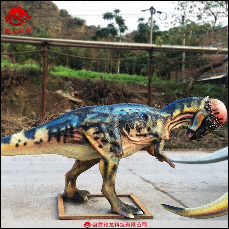 肿头龙玻璃钢树脂雕塑大型仿真恐龙模型自贡恐龙模型公司恐龙模型制作厂家