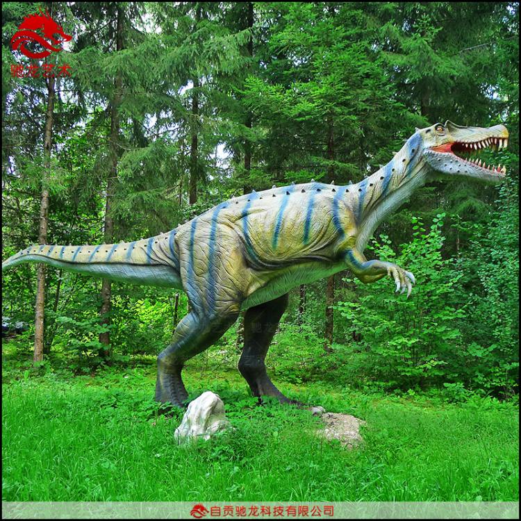 大型重爪龙模型副栉龙雕塑软体橡胶恐龙仿真活体恐龙仿生电动怪兽模型装置