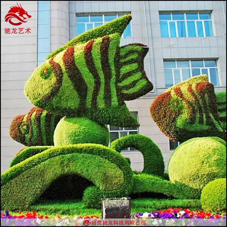 四川公园植物景观造型雕塑楼盘五色草雕园艺定制真实植物五色草雕塑造景