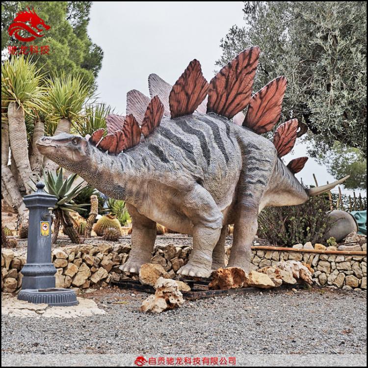 恐龙主题公园展品侏罗纪剑龙仿真恐龙电动硅胶软体机械恐龙模型制作公司
