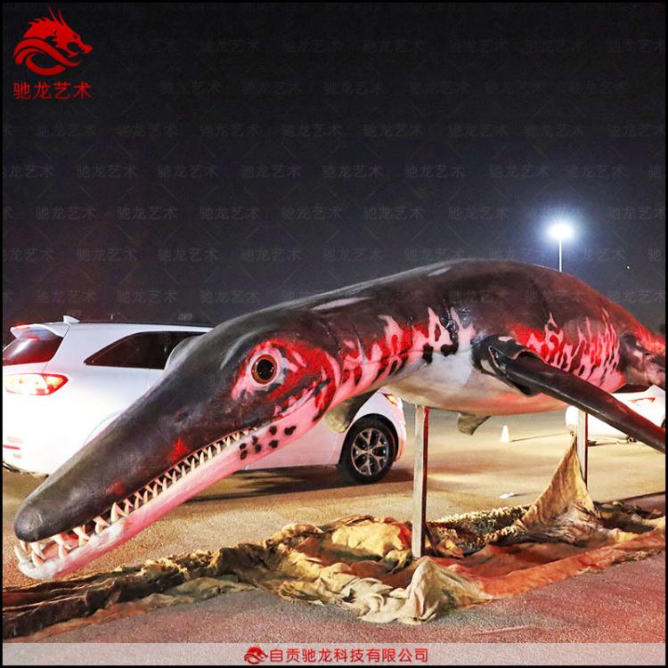 仿真动物鲸鱼鲨鱼模型真实会动会叫机械鱼软体硅橡胶防水海洋世界