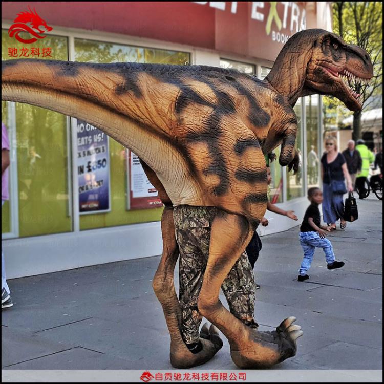 仿真恐龙表演服恐龙皮套真人装扮恐龙模型藏人恐龙皮套衣制作公司