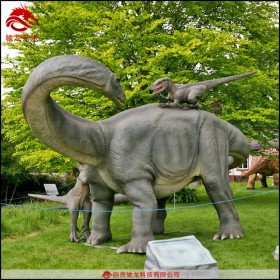 制作大恐龙模型厂家游乐园儿童互动游乐恐龙雕塑橡胶软体会动恐龙公司
