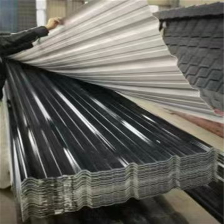 环保屋面建材PVC塑料950高波瓦梯形彩色瓦彩钢瓦片