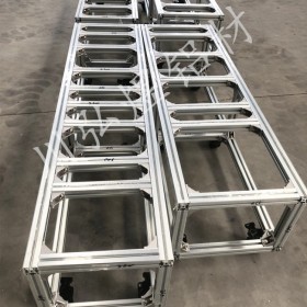 工业铝型材展架 车间零配件置物架 工业铝合金型材机架