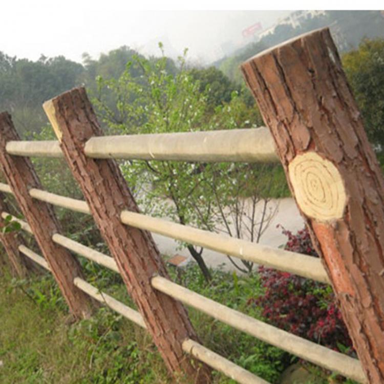 厂家批发 水泥栏杆 仿木纹栏杆 grc栏杆木纹栏杆 仿树栏杆 可定做