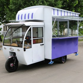 2*1.5(米）电动小吃车贵州安顺市定制多功能电动冰粉车 美食车 冷饮车    餐车