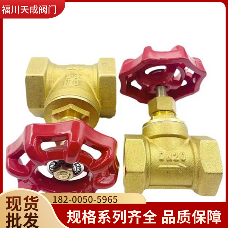 全铜截止阀门4分6分1寸内螺纹活接热熔调节黄铜截止阀