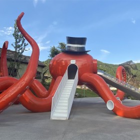 富瑞精典大型户外不锈钢滑梯儿童公园景区游乐设备非标定制